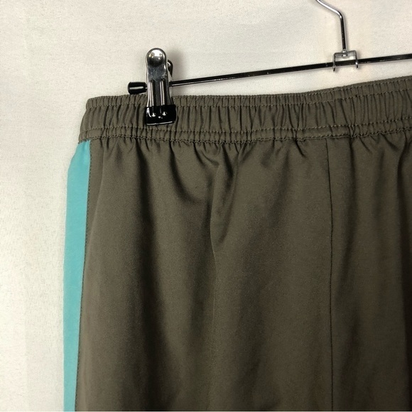 Nike Y2K Brown & Turquoise Blue Straight Leg Athletic Pants M - Picture 3 of 4